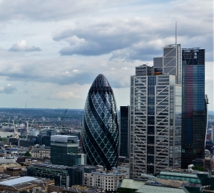 The gherkin st mary axe drone aerial photography company for architects london city
