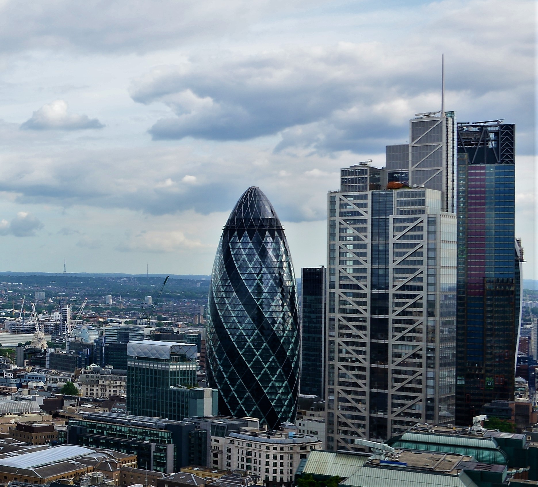 The gherkin st mary axe drone aerial photography company for architects london city