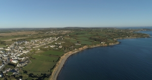 aerial photograph coastal seaside
