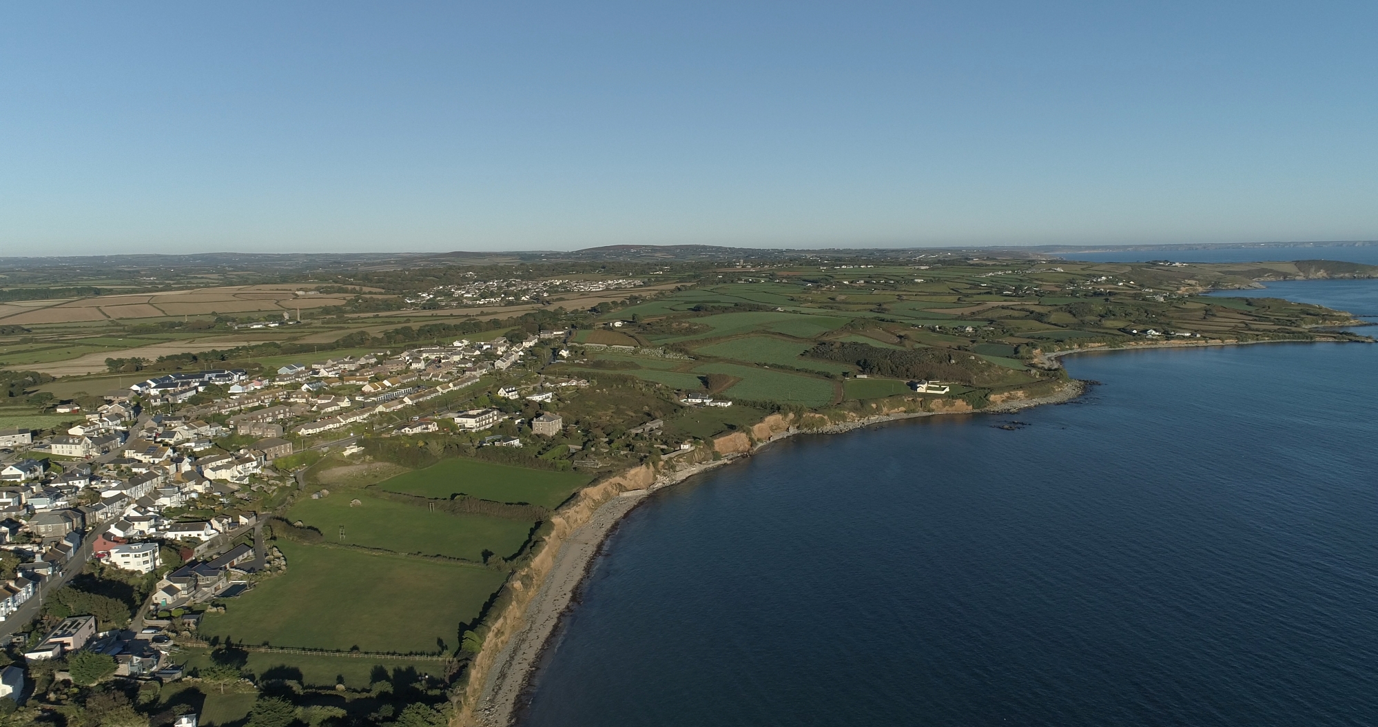 aerial photograph coastal seaside