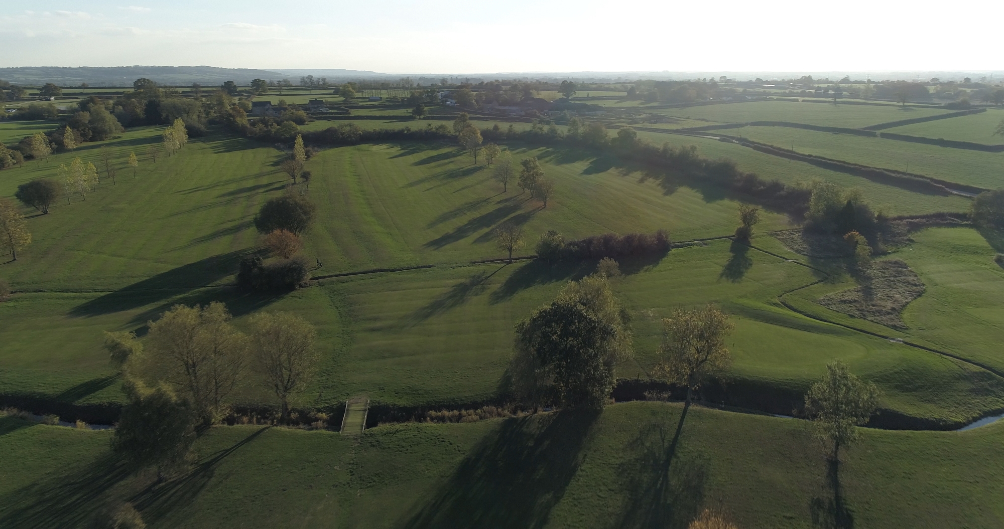 aerial photograph golf club course